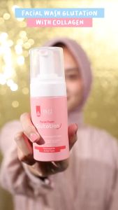 FACIAL FOAM GLUTATION WHITE COLLAGEN SR12 Sabun Kolagen Pencerah wajah Sabun Glowing Untuk Semua Jenis Wajah 100 ml