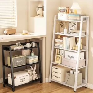 Rak Buku & Rak Ruang Tamu Serbaguna White/Black 2 Ukuran 3L/4L/5L