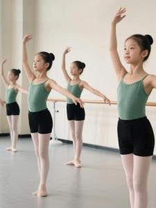 กางเกงขาสั้นบัลเลต์สำหรับเด็กผู้หญิง กางเกงขาสั้นเต้นรำ รูมบ้า โยคะ ชุดเต้นรำฤดูร้อนสำหรับเด็กเล็ก เด็กวัยหัดเดิน