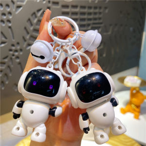Creative Stress Relief Rotating Robot Astronaut Keychain Fun Mini Pendant Ornament Quality Hardware Plastic Material Gift