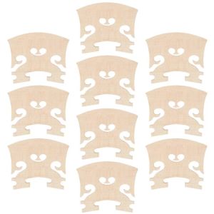 IRIN | IRIN 4/4 Violin Bridges 10Pcs/Set High Quality Maple Wood Violin Bridge Stringed Instruments Violin Parts Accessories 50*40*5mm