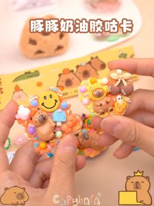 601pcs Capybara Stationery Set Large Capacity Capybara-themed School Stationery Set Cartoon Kawaii with PVC Bag Student Tools Gift Kit Office Supplies