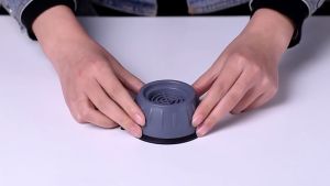 Alas Kaki Mesin Cuci Anti Getar Meja Kulkas Silicone Anti Getaran Shock Pads 4 PCS - Gray