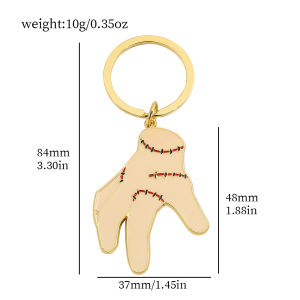 Bandai | Halloween Novelty Hand Keychain Gothic Stitched-Up Wound Hands Keychain Bag Pendant Decoration Party Holiday Gifts