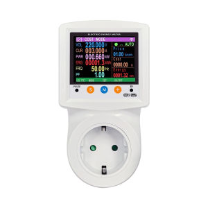 Tuya WIFI Digital Power Meter Socket KWh Energy Meter Overvoltage Protection Socket AC 220V EU Plug