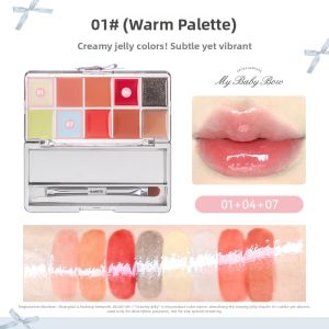 Flortte | Shimmering Colorful Lip Frost Palette