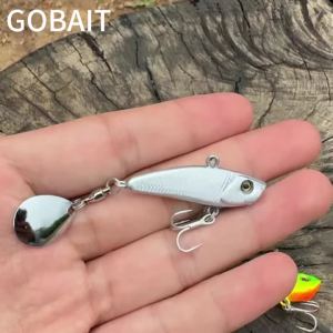 GOBAIT Metal VIB Lure 8g 11g 21g Spinner Bait Hard Bait 3D Eyes Long Casting Jig for Bass Trout Fishing 1-7pcs Pesca Tackle