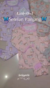 LITTLE OWL - SETELAN PENDEK CELANA PANJANG LITTLE OWL - SETELAN BAJU ANAK LITTLE OWL - SET BAJU BAYI