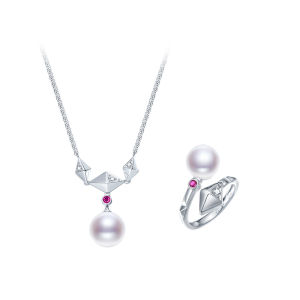 Sea Water Pearl Necklace Round 925 Silver