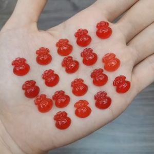 Charm túi tiền Ngọc Agte Đỏ - Phong Thủy TUDO
