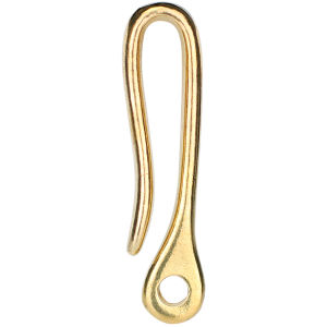 ตะขอรูปตัว S ทองแดง มือพวงกุญแจที่ห้อยเอวพวงกุญแจอุปกรณ์ สำหรับตะขอแขวนผ้าหนังทองเหลือง