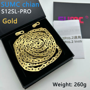SUMC Bicycles 12-Speed Hollow Crescent Premium Bike Chain for SRAM System Road And Mountain Bikes 126 Links Cycling Chain Parts