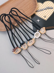 Cute Cartoon Silicone Lanyard Anti-Loss Phone Strap Girls Pencil Sharpener Pendant Camera Chain Digital Accessories