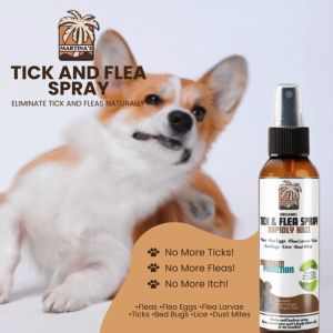 ORGANIC ANTI TICK AND FLEA KILLER FOR DOGS AND CATS Spray Martinas Tick and Flea Spray