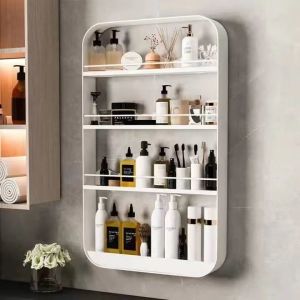 No-Drilling Wall-Mounted Multi-Layer Storage Rack