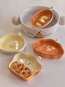 Bát Đựng Gia Vị Bằng Gốm Sứ Nhỏ Dùng Trong Nhà Bếp Bát Đựng Nước Sốt Hình Đầu Bánh Bát Đựng Gia Vị Phong Cách Hàn Quốc Không Đều