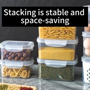 Kokepope Durable Kitchen Storage: 3-Piece Airtight Fresh Container & Colander