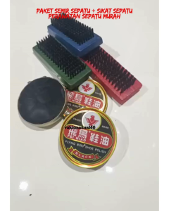 Paket Sikat + Semir Sepatu Paket Perawatan Sepatu