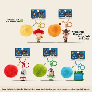 LONGKUI | Toy Story Woody Buzz Keychain Charm