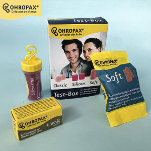 German Ohropax Silicone Soundproof Earplugs Sleep Anti-Noise Work and Study Noise Reduction Mute Comfortable without Rising Ears