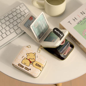 Cute Cartoon Pouch Ultra-Thin Portable Large Capacity Driving License Womens Wallet Compact Size Coin Purse Fashionable Youth