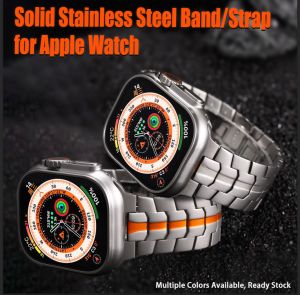 YALILAI Metal Band for Apple Watch 49mm 46mm 45mm 44mm 42mm 41mm 40mm 38mm Men & Women Business Stainless Steel Strap for Apple iWatch Ultra 3/2 Series 11/10/9/8/7/SE/6/5/4/3/2/1