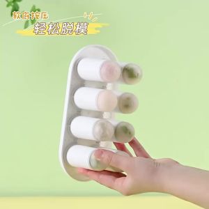 Soft Bottom Food Grade Silicone Ice Cream Molds