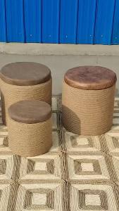Storage Bench Wooden Footrest
