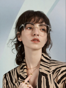 HELEN KELLER | Trendy Round-Rectangle Glasses Small Face Accentuating