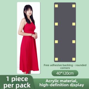 Self-Adhesive Wall Hanging Mirror Full Body Dressing Mirror for Bathroom