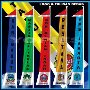 UMBUL UMBUL CUSTOM 3 meter REQUES LOGO DAN TULISAN BEBAS