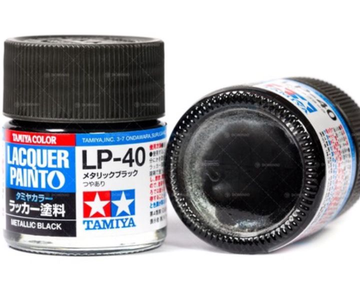 Tamiya Lacquer Paint LP-40 Mettalic Black