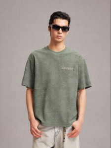 Jack Jones | Summer New Fashion Brush Lettering Distressed Texture Round Neck Short Sleeve T-Shirt