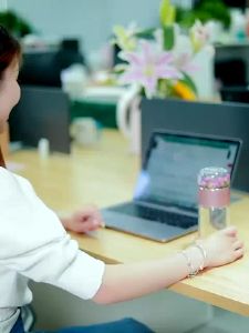 🇸🇬 [Ready Stcok] 430ML Tea Infuser Filter Thermal Vacuum Flask Tea Cup Double Thickened Tempered Glass Cold Brew Straine Tea Glass cup tea water separate