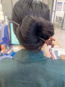 Creative Personalized Womens Hairpin Faucet Style 2024 New Funny Back of Head Bun Modern Hairpin Headwear Ethnic Wood