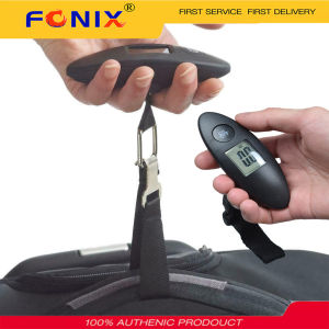 FONIX Luggage Scale 100g/40kg  LCD Display Digital Scale Portable Suitcase Scale Handled Travel Bag Weighting Fish Hook Hanging Scale