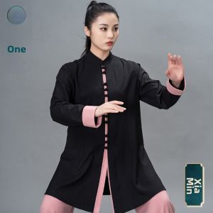 Contrast Color Design High-end Womens Tai Chi Suit