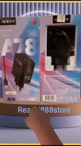 Charger untuk Oppo A78 5G 80W Support Fast Charging