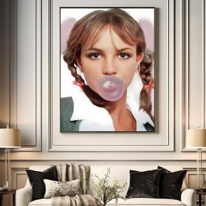 Retro Singer B-Britney Spears Poster HD Waterproof High-Toughness Self-Adhesive Wall Decor Universal