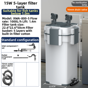 sunsun | Three-in-One Quiet External Fish Tank Filter