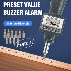 Digital Torque Screw Driver With 10 Pcs Replaceable Torque Head Digital Screwdriver Hand Tools DNS-8N.m High Precision