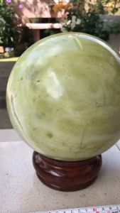 Quả cầu phong thủy crystal ball trưng bày nhà cửa công danh thăng tiến size 14 CM