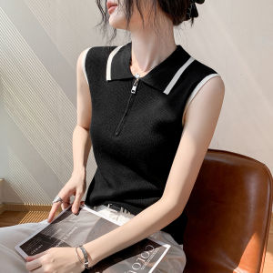 GEBEISHANG | Slim Fit Sleeveless Polo Shirt No Specification