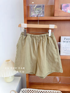 กางเกงนอนผ้าฝ้ายลายกระต่ายฤดูร้อนฤดูใบไม้ร่วงสำหรับผู้หญิง กางเกงขาสั้น กางเกงขายาว ผ้าฝ้ายสองชั้น ทรงหลวม ใส่อยู่บ้าน ลำลอง