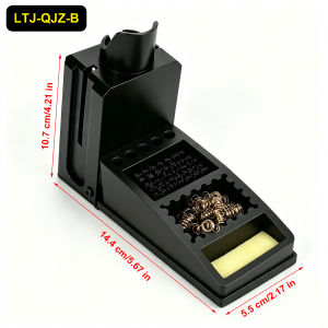 NEWACALOX Soldering Iron Stand Silicone Cleaning Box Sponge Brush Copper Wire Ball 3-in-1 Solder Nozzle Tin Removal Tool