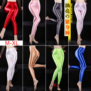 Women Slim Fit High Elastic Satin Feel Comfort All Colors plus Size Belly Dance Clothes Tight Fitting Long Leggings