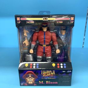 Street Fighter 1/12 Scale Action Figures Long Arm Chun Li Police Viggia Ken Hong Retro Collectible Toys