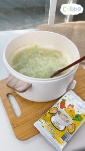 ข้าวตุ๋นคิ้วบ์ รสปลานิล Cubbe Baby Porridge-สำหรับเด็ก 6 เดือน+ มีอย. ฮาลาล 60 กรัม (มีข้าว เนื้อและผักฟรีซดราย แบ่งกินได้หลายมื้อ) ขนาด 70 g
