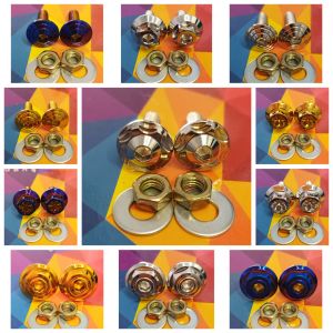 LICENSE PLATE NUMBER BOLT SET WITH ORDINARY NUT AND WASHER