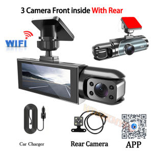2/3 Camera Dash Cam For Cars Car DVR 1080P WIFI APP Car Dvr Video Recorder Rear View Camera G-Sensor Black Box Car Accessory